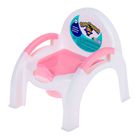 Горшок-стульчик с крышкой, цвет белый/розовый МИКС - Фото 1