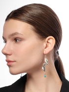 Серьги ассорти «История» скрученное перо, цвет голубой в чернёном серебре - Фото 9