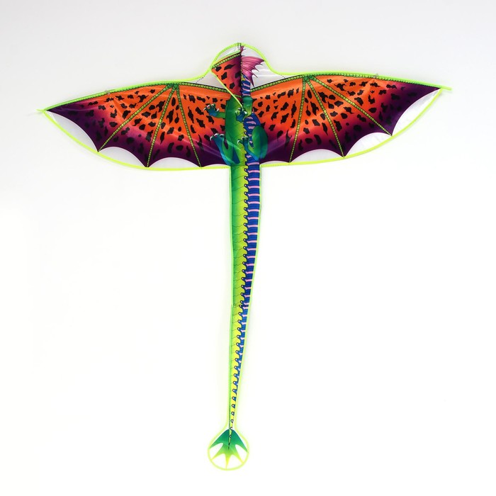 Воздушный змей «Дракон», с леской, цвета МИКС - фото 1926172559
