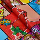 Бумага упаковочная глянцевая "Pop art", 50 х 70 см (комплект 10 шт) - фото 38257476