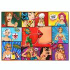 Бумага упаковочная глянцевая "Pop art", 50 х 70 см (комплект 10 шт) - фото 38257478