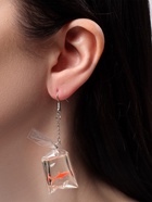 Серьги акриловые «Рыбка в пакете», оранжевые - Фото 2