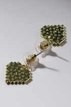 Серьги акриловые «Сердечки» пиксели, цвет розово-голубой в золоте - Фото 5