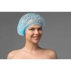 Шапочка медицинская Шарлотта 12 г/м голубая р-р 54-65 см спанбонд 50 шт./уп - Фото 1