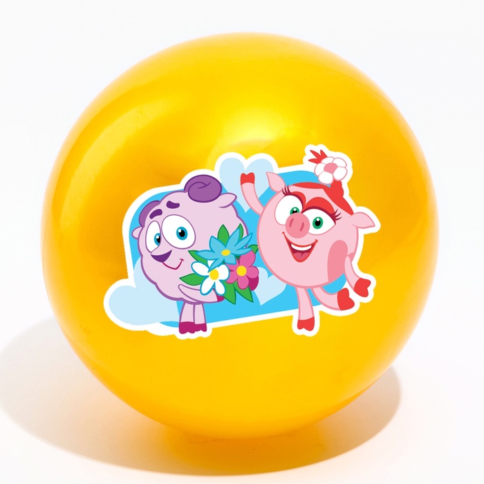 Мяч детский «Нюша и Бараш», Смешарики, диаметр 22 см, 60 г., цвета МИКС - фото 1905746781