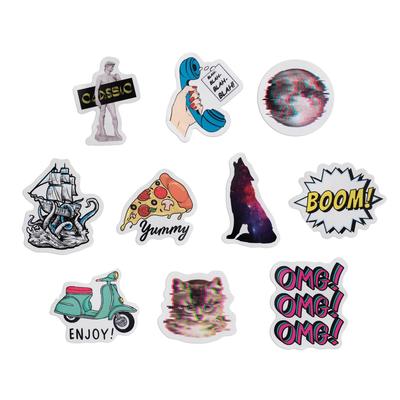 Набор бумажных наклеек Boom, 7 × 6 см, 10 шт