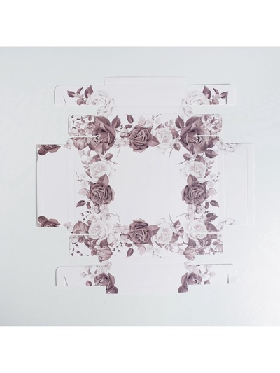 Коробка для конфет, кондитерская упаковка, 9 ячеек, Special for you, 14.5×14.5×3.5 см
