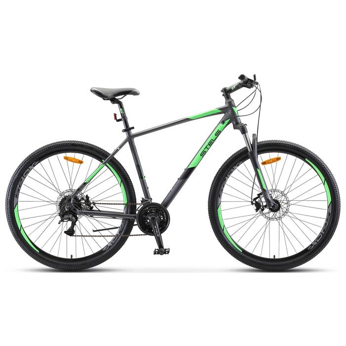Велосипед 29" Stels Navigator-920 MD, V010, цвет антрацитовый/зелёный, размер рамы 18,5" - Фото 1