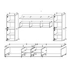 Гостиная «Жак», 2800×450×2200 мм, белый глянец МДФ/ белый ЛДСП - Фото 3