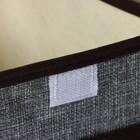 Короб стеллажный для хранения с двойной крышкой Доляна «Тэри», 36×25×16 см, серый - Фото 4
