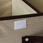 Короб стеллажный для хранения с двойной крышкой Доляна «Тэри», 36×25×16 см, бежевый - Фото 4