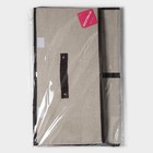 Короб стеллажный для хранения с двойной крышкой Доляна «Тэри», 50×30×25 см, бежевый - Фото 6