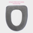 Чехол на сиденье для унитаза на липучках Доляна «Плюша», 37×42 см, цвет МИКС - Фото 2