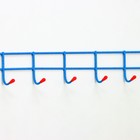 Вешалка настенная на 10 крючков Доляна «Лайт», 58×3×5 см, цвет МИКС - Фото 6