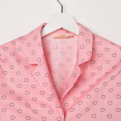 Рубашка женские KAFTAN «Сердца», размер 44-46