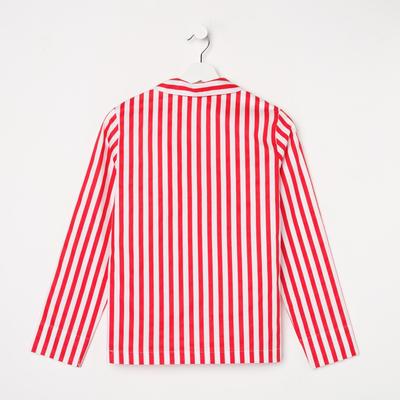Рубашка женская KAFTAN "Полоса", размер 48-50, цвет белый/красный