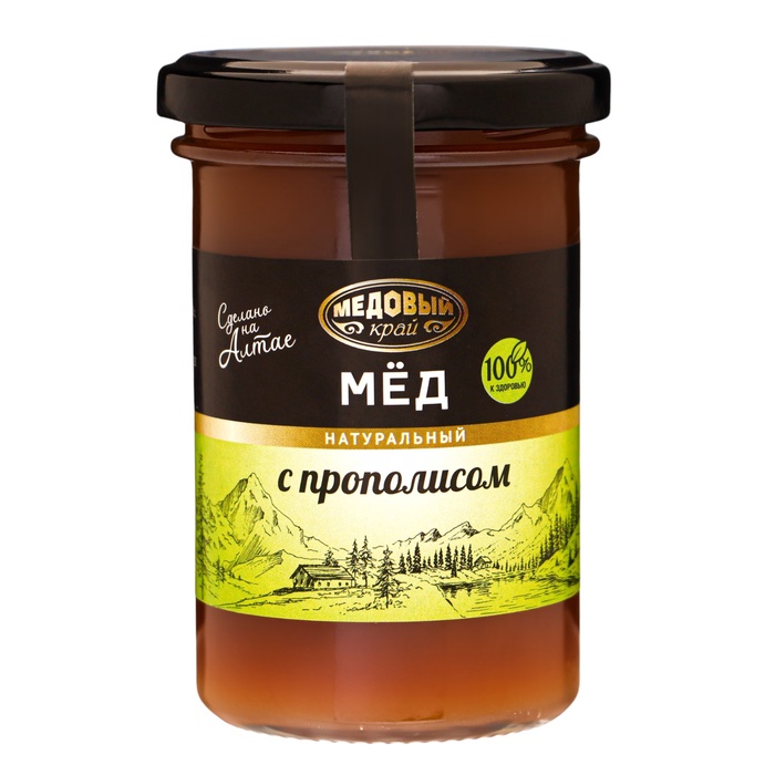 Мёд алтайский с прополисом, 300 г - Фото 1