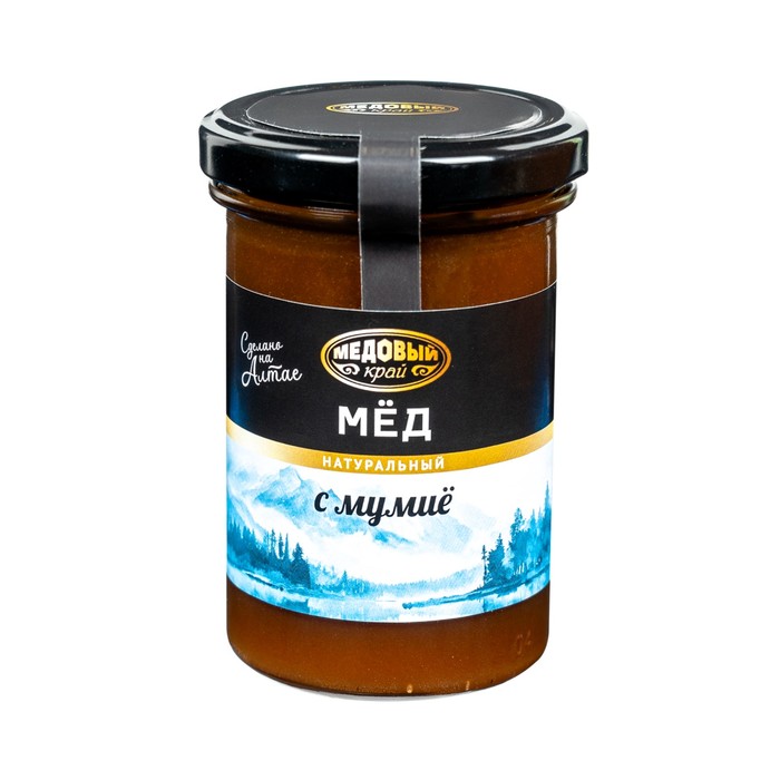 Мёд алтайский с мумие, 300 г - Фото 1