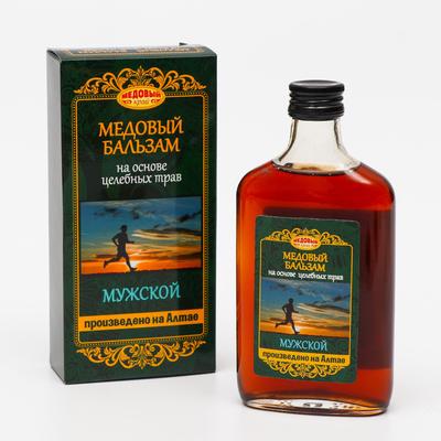 Безалкогольный алтайский медовый бальзам на травах «Мужской», 250 мл