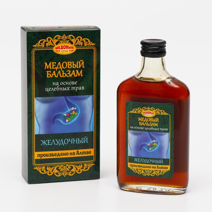 Безалкогольный алтайский медовый бальзам на травах «Желудочный», 250 мл - Фото 1