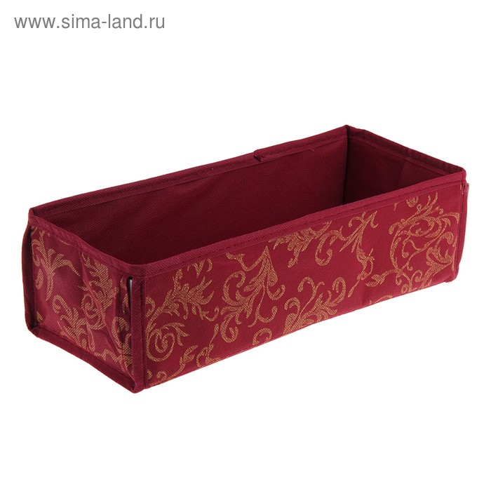 Органайзер для хранения белья «Бордо», цвет бордовый - Фото 1
