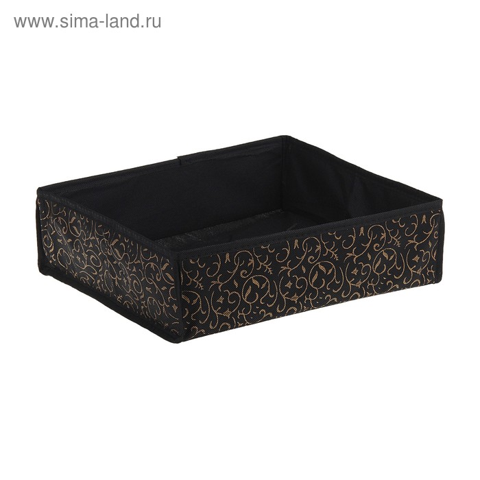 Органайзер для хранения белья, цвет чёрно-золотистый - Фото 1