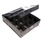 Органайзер для хранения белья с прозрачной крышкой, 16 отделений , цвет серый - Фото 1