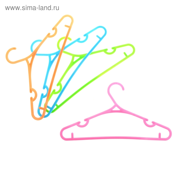 Плечики для одежды детские Доляна «Комфорт», размер 30-34, цвет МИКС - Фото 1