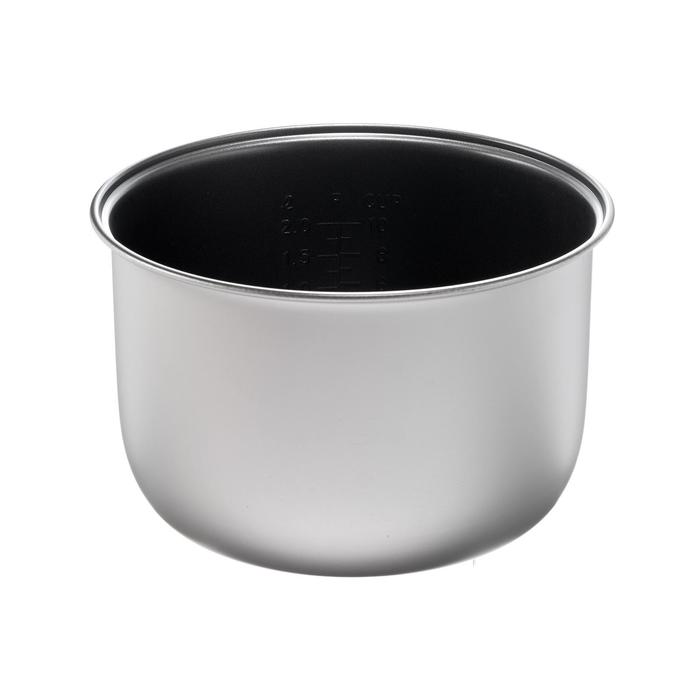 УЦЕНКА Чаша для мультиварки LuazON, универсальная, 5 л, антипригарная, серая - Фото 1