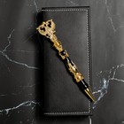 Ручка шариковая подарочная с гербом в футляре, металл , цвет чёрный, пишущий узел 1.0 мм, синяя паста - Фото 2