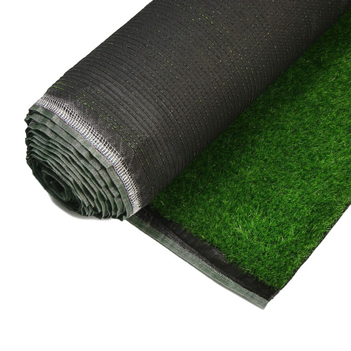 Газон искусственный, ворс 30 мм, 2 × 5 м, трёхцветный, тёмно-зелёный, Greengo - фото 1891028012