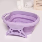 Ванночка для педикюра, 49 × 41 × 7 см, складная, с массажными роликами, цвет МИКС - фото 24467895