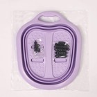 Ванночка для педикюра, 49 × 41 × 7 см, складная, с массажными роликами, цвет МИКС - фото 24467897