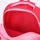 Рюкзак, отдел на молнии, 2 боковых кармана, цвет розовый - Фото 5