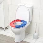 Чехол на сиденье для унитаза на резинке «Лёгкость», 35×39 см, цвет МИКС 5469817