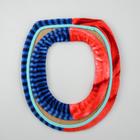 Чехол на сиденье для унитаза на резинке «Лёгкость», 35×39 см, цвет МИКС 5469817