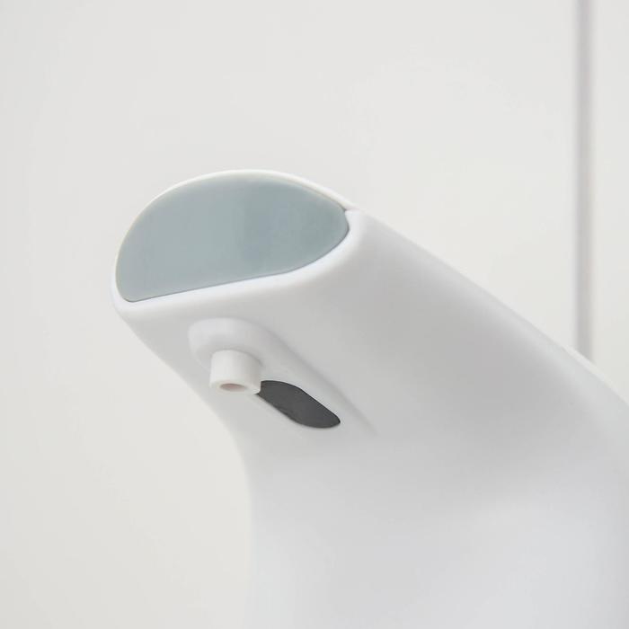 Диспенсер для антисептика/пенного мыла, 300 мл, сенсорный на батарейках, цвет белый - фото 1899875088