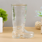 Ваза «Ботфорт», 460 мл, d=8.5 см, h=18.5×11 см, стекло, прозрачная - Фото 1