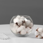 Ваза «Шаровая», 800 мл, d=9 см,10×10 см, стекло, прозрачная - Фото 2