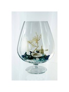 Ваза «Бренди», бокал на ножке, 5 л, d=13.5 см 28×20 см, стекло, прозрачная - Фото 3