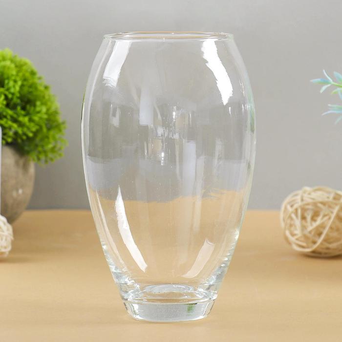 Ваза «Клавдия», 700 мл, 16×10.5 см, стекло, прозрачная - Фото 1
