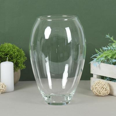 Ваза для цветов «Клавдия», большая, 2.8 л, d=10 см, 24×16 см, стекло, прозрачная