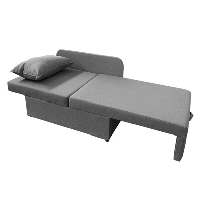 Диван кушетка NEXT NICE, со спальным местом 750×1950 мм, ткань велюр Nice Grey