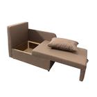 Диван кушетка NEXT NICE, со спальным местом 750×1950 мм, ткань велюр Nice Pebble - Фото 2