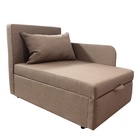 Диван кушетка NEXT NICE, со спальным местом 750×1950 мм, ткань велюр Nice Pebble - Фото 4