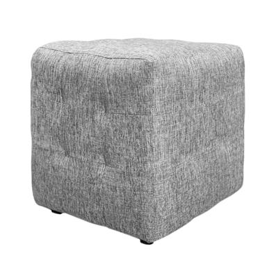 Пуф, 400×400×450 мм, ткань рогожка, цвет ash