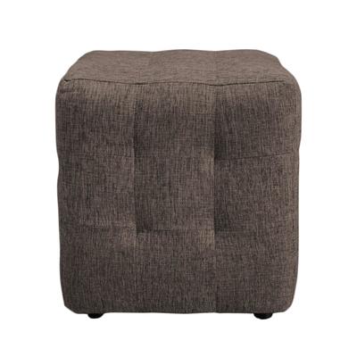Пуф, 400×400×450 мм, ткань рогожка, цвет coffee