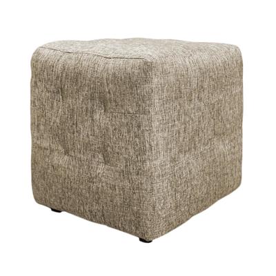 Пуф, 400×400×450 мм, ткань рогожка, цвет coffee gold