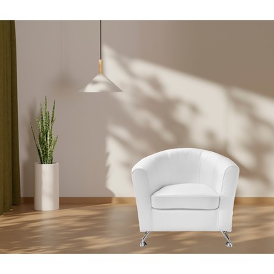 Кресло «Во», 820×680×760 мм, экокожа, цвет teos white