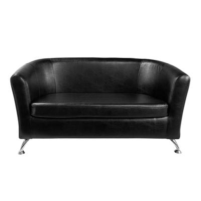 Диван офисный «Во», 2Д экокожа, цвет TEOS BLACK